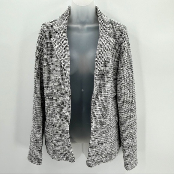 41 Hawthorn Blazer Womens L Black White Boucle Jacket Career Classic Office NWT - Picture 1 of 11
